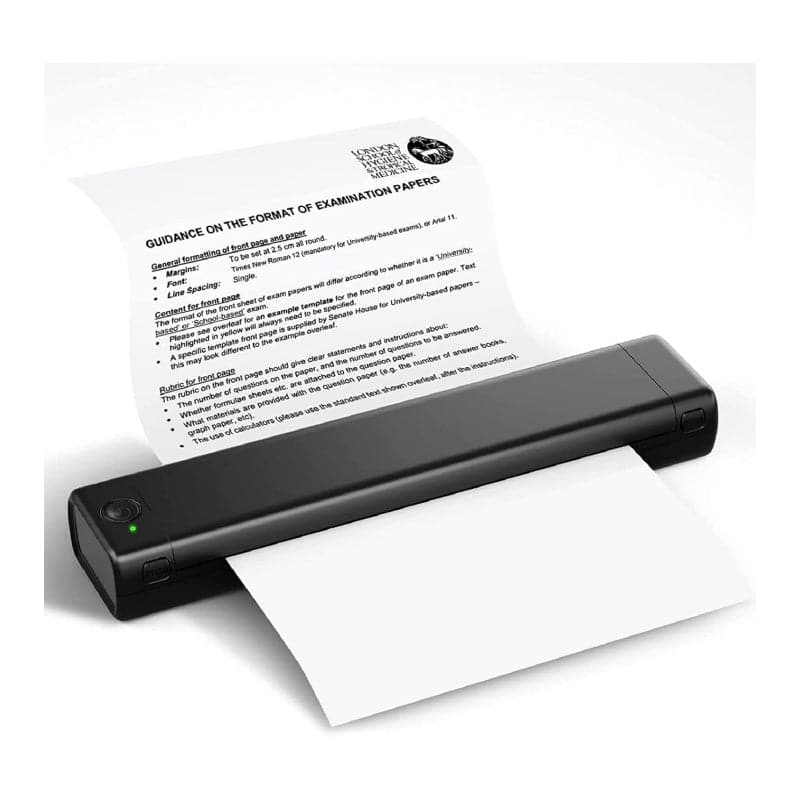 Phomemo M08F A4 Portable Thermal Printer + 8.26x11.69 A4 Thermal Paper  200 Pcs, Wireless Mobile Travel Printers for Car & Office, Bluetooth Printer  Compatible with Android and iOS Phone & Laptop 