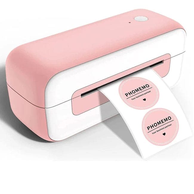 Phomemo Bluetooth Theraml Label Printer, 241BT 4X6 Wireless Shipping Label  Printer for Samll Business, Pink Label Printer for Shipping Package