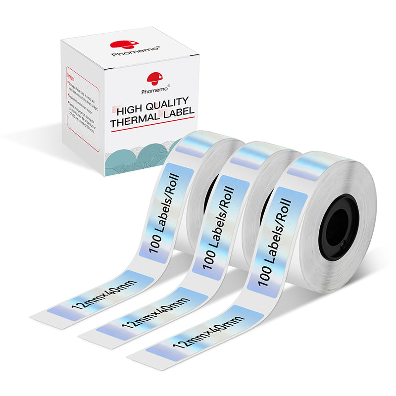210 Thermische Labels – Laserzilver – 14x30 Mm – Compatibel Met Phomemo D30/D32/D35/Q30/Q30S/Q31 – Zelfklevend – Voor Thuis, School En Kantoor