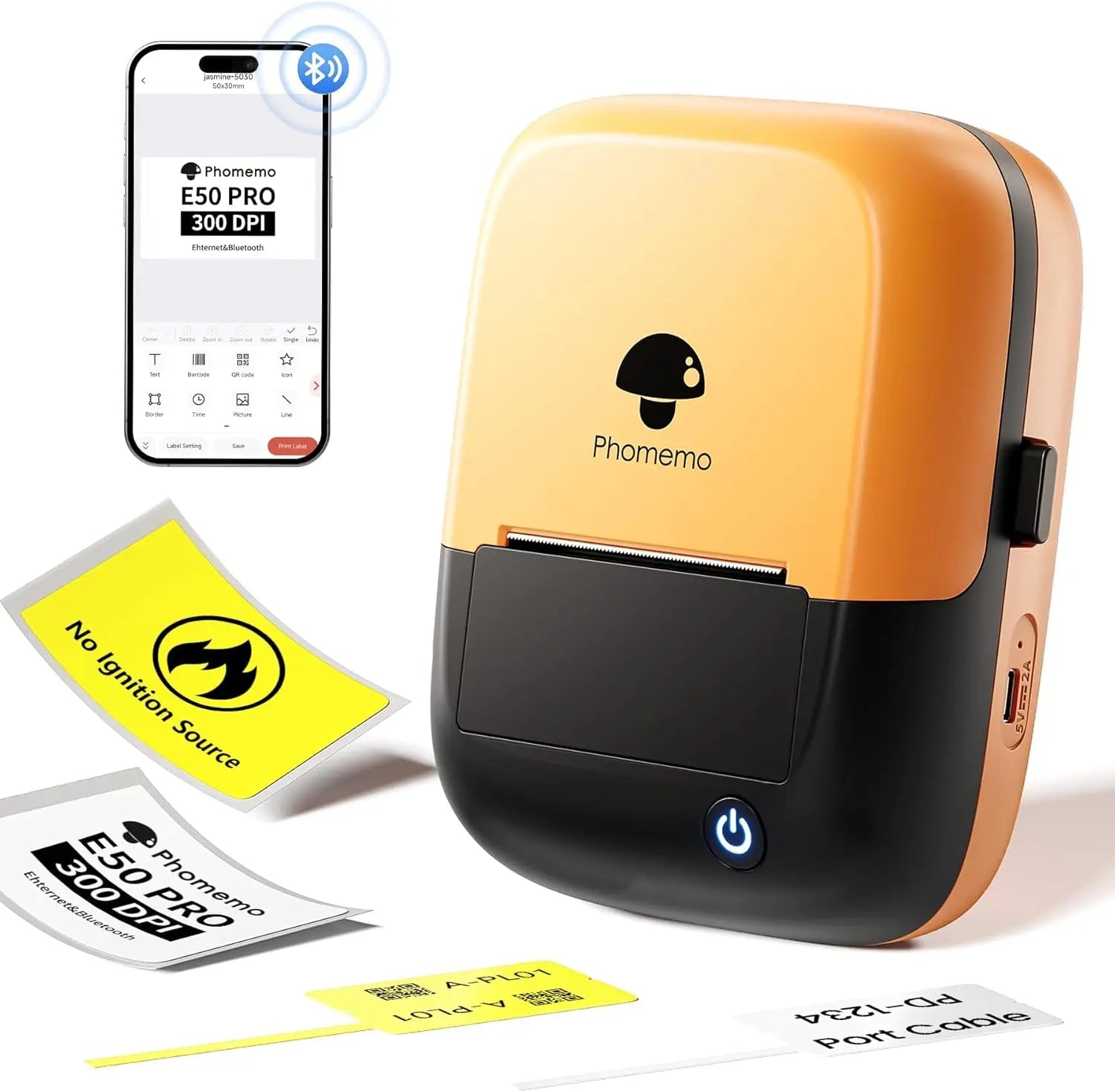 Phomemo Phomemo E50Pro Industrial Bluetooth Portable Label Maker
