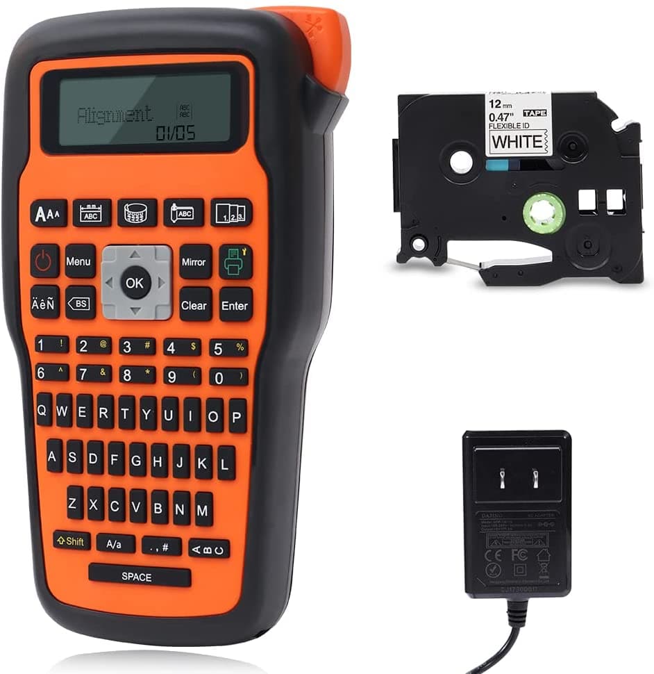 E1000 Handheld Industrial Label Maker, Orange