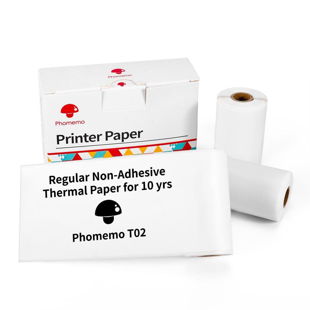White Non adhesive Thermal Paper For Phomemo M 02 Pro 02s 03 - Temu