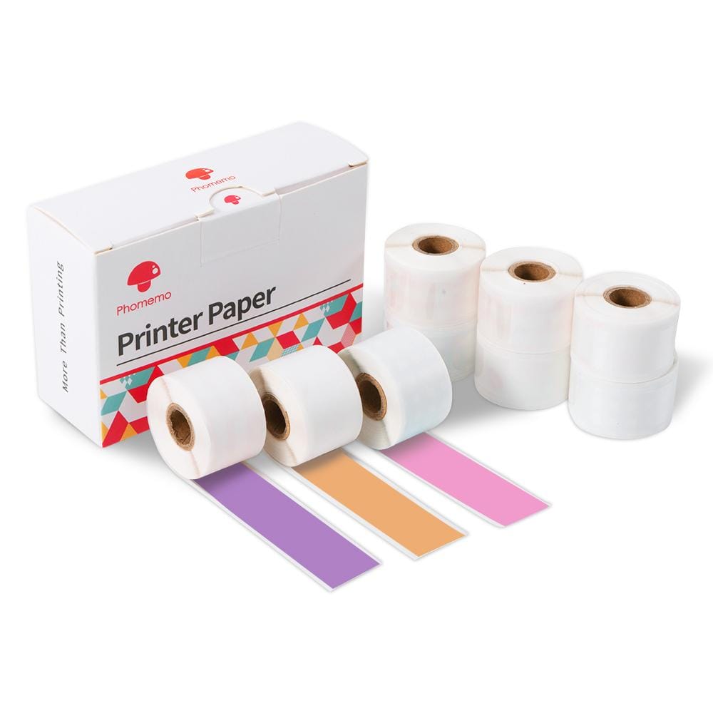 Mixed 15/25mm Sticker Thermal Paper For M02 Pro/M02S Printer丨8 Rolls