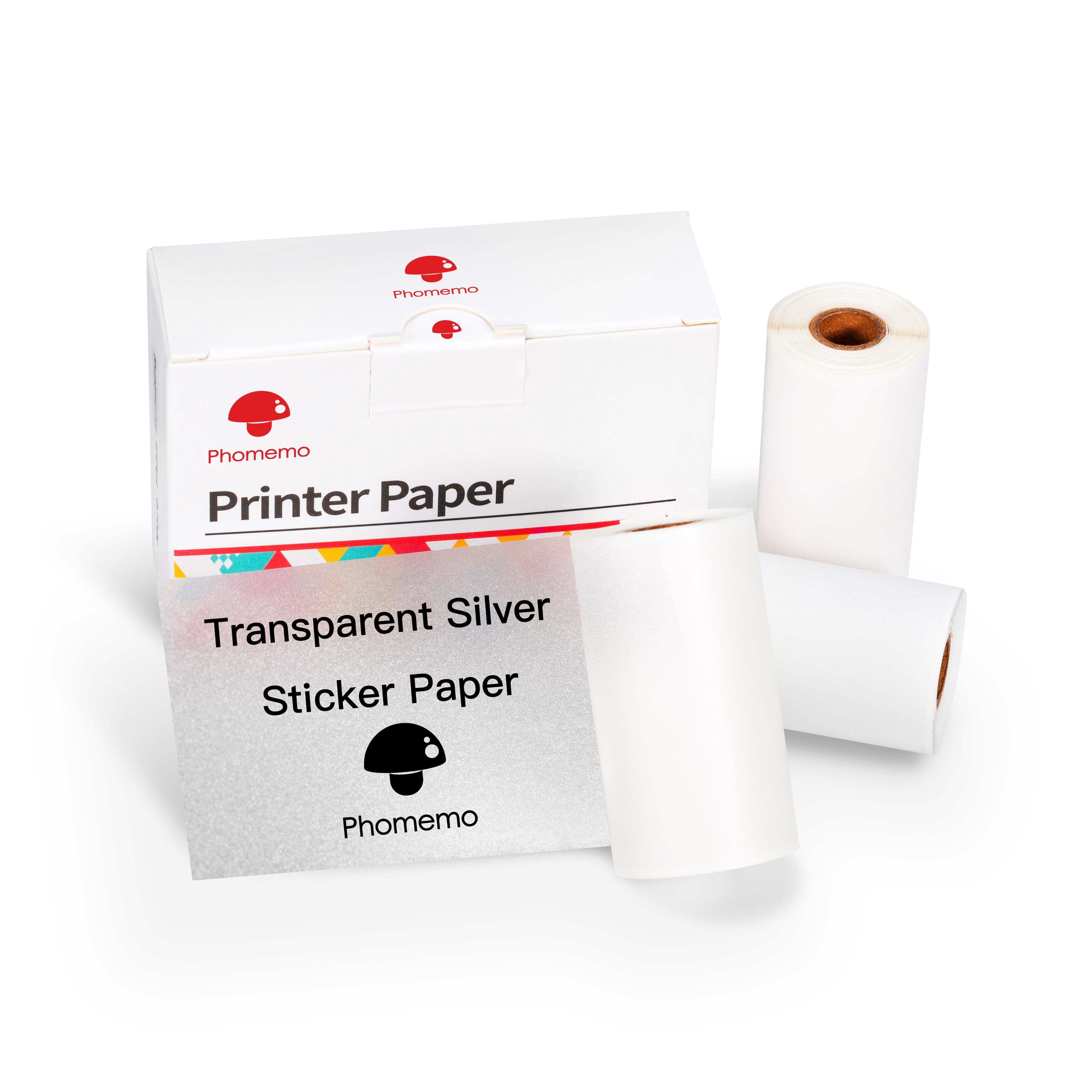Silver Sparkle Stickers Thermal Paper