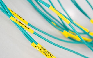 yellow cable labels
