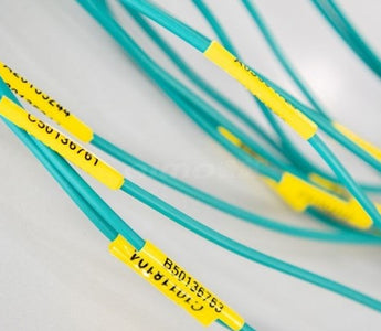 yellow cable labels