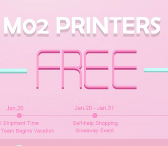 108 winners of Event：12 M02 Printers for free！