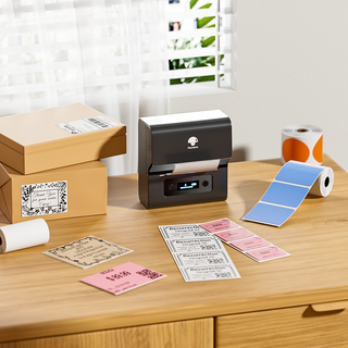 Use a thermal label maker to print address labels for your small business