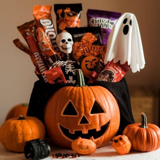 Use phomemo mini portable printer for decorating halloween gift baskets