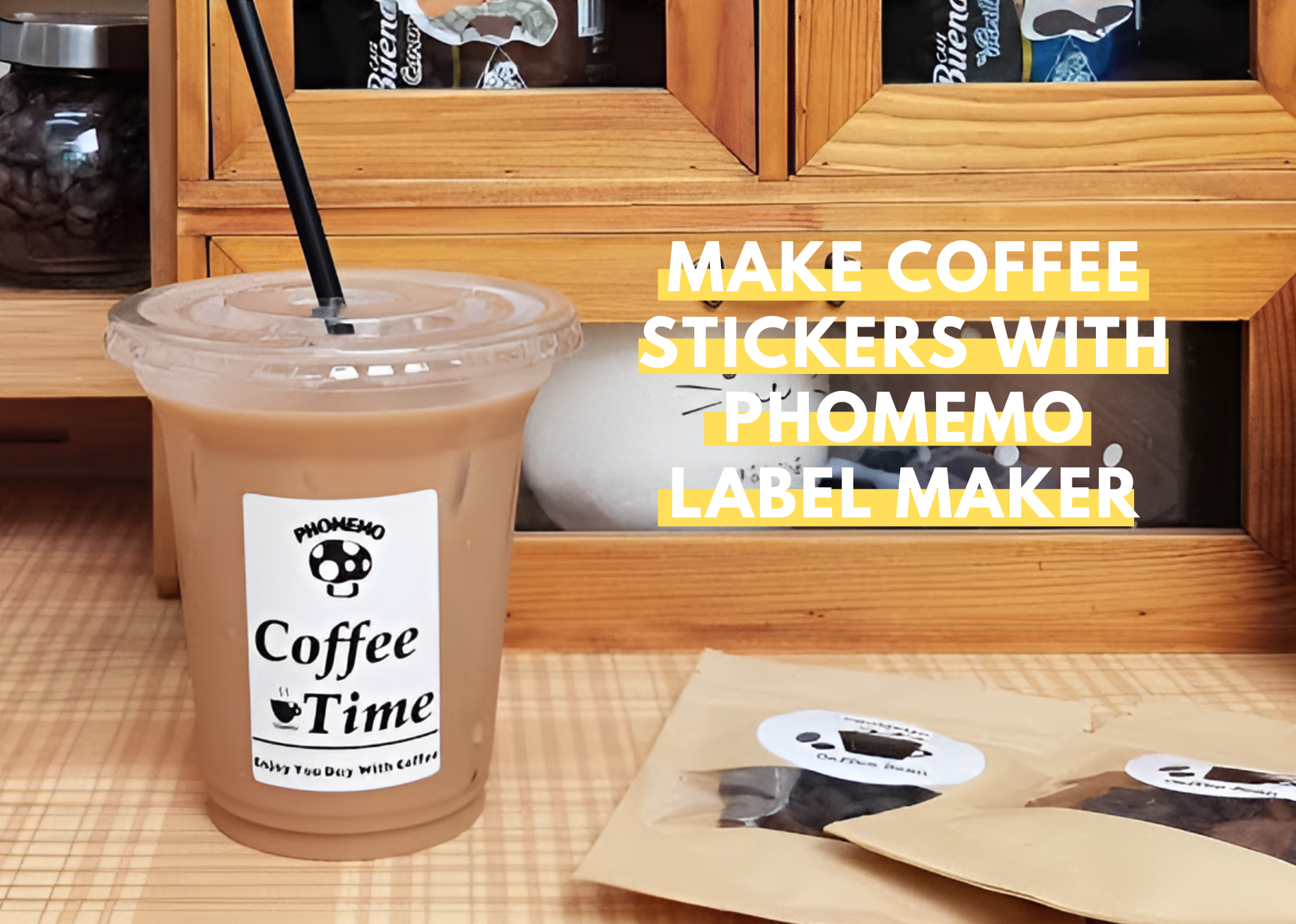 How to Make Custom Coffee Stickers with a Phomemo Label Maker?