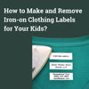 How to Make and Remove Iron-on Clothing Labels for Your Kids? - Phomemo