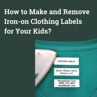 How to make and remove iron-on clothing labels for kids