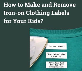 How to make and remove iron-on clothing labels for kids