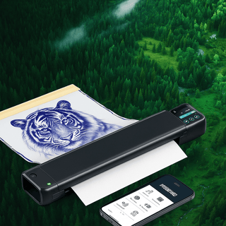 M08F Plus Wireless Tattoo Stencil Printer with Touch Screen: Smarter Stencils Made Simple - Phomemo