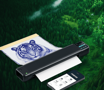 M08F Plus Wireless Tattoo Stencil Printer with Touch Screen: Smarter Stencils Made Simple - Phomemo