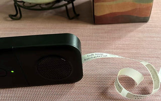 Phomemo thermal printer (impresora termica) printing labels without ink