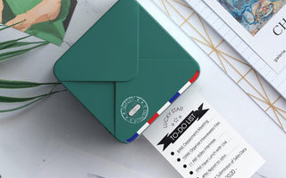 The dark green portable thermal printer refreshes the summer - Phomemo