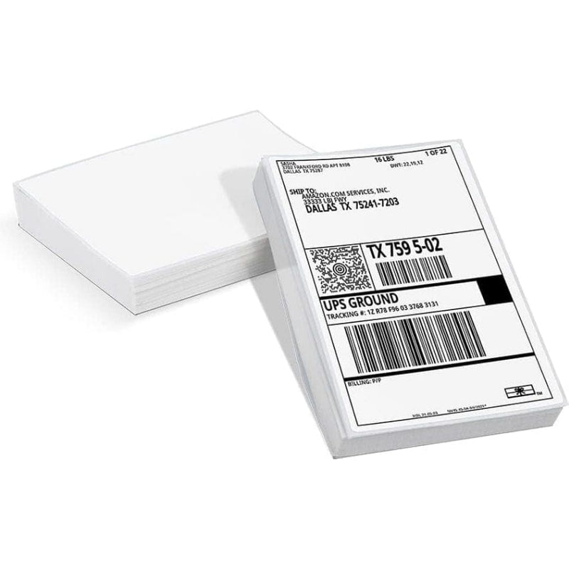 Phomemo 4''x 6'' Fan-Fold Thermal Direct Labels for Shipping Label Printer