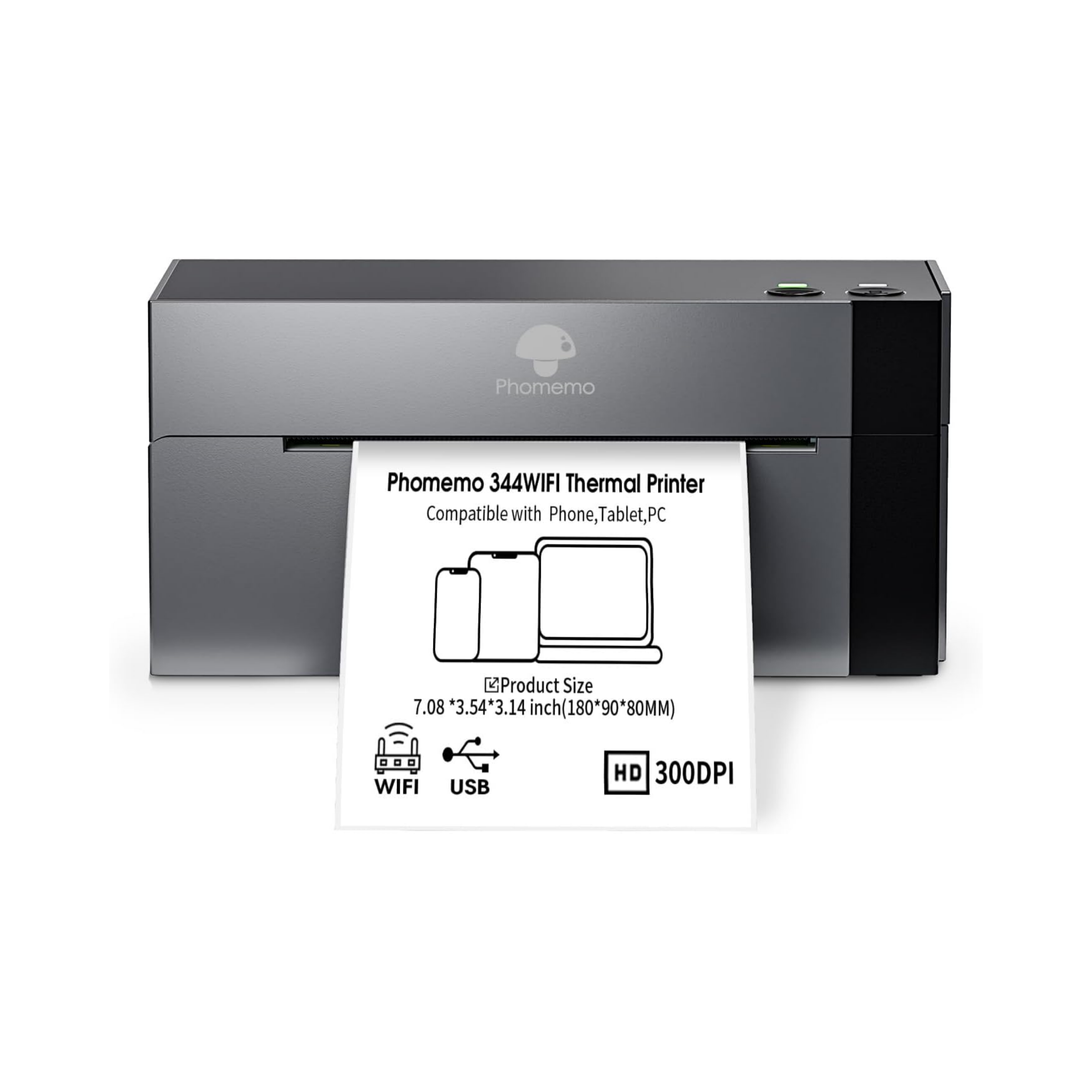 WIFI] Phomemo PM-344 300DPI Shipping Label Printer