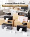 [3x230 pcs] Phomemo Original Labels for M110 M100 M220 M221 M120 M200, 1.97'' x 1.18''(50x30mm), 3 Rolls, 230 Labels/Roll, Square, White, Also Support Phomemo Shipping Printer for Barcode, Address,for Standard Printer - Phomemo