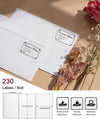 [3x230 pcs] Phomemo Original Labels for M110 M100 M220 M221 M120 M200, 1.97'' x 1.18''(50x30mm), 3 Rolls, 230 Labels/Roll, Square, White, Also Support Phomemo Shipping Printer for Barcode, Address,for Standard Printer - Phomemo