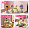 4 Pack Flower Building Blocks Kids, Assorted Mini Flower Pot Building Set Building Toys for Kids Teens Girls & Boys, Artificial Flowers Botanical Collection for Home Decor, 563 Pieces - Phomemo