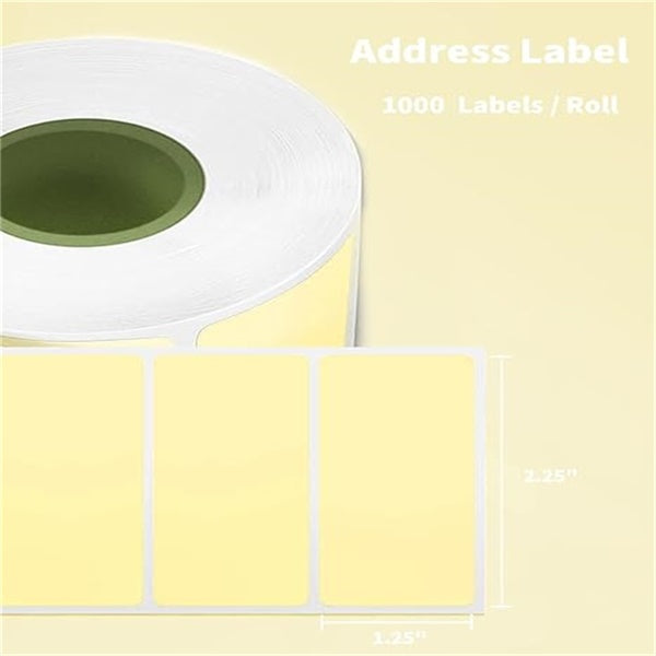 Phomemo 3“x2”  Yellow Direct Thermal Label For Shipping Label Printer