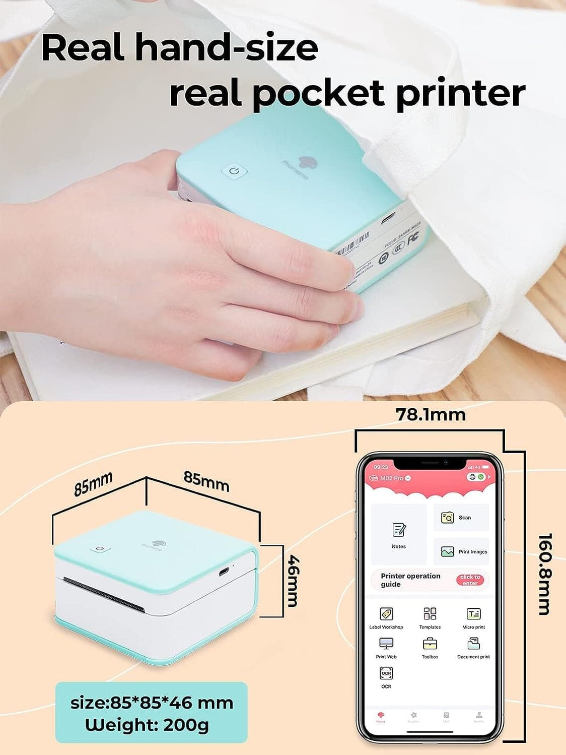 M02 PRO Portable Printer — Phomemo