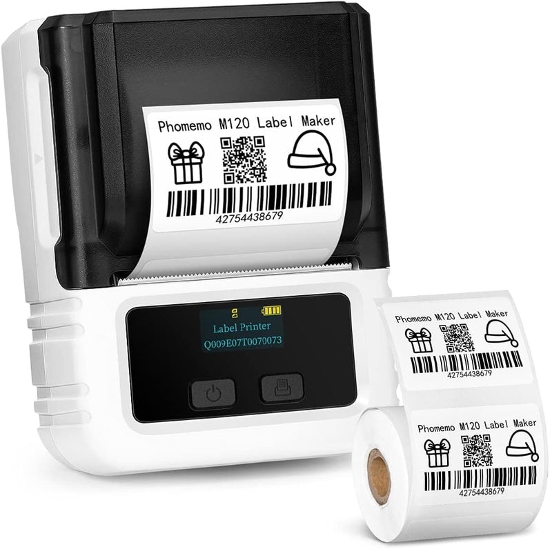 Phomemo Label Printer Bluetooth M120 Label Maker