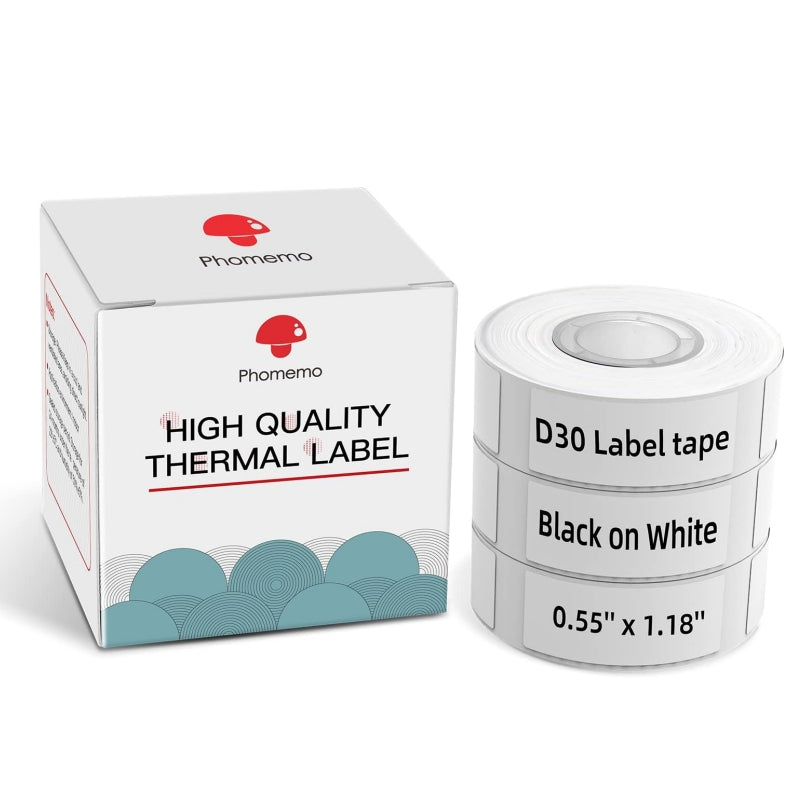 Phomemo 14 x 30mm White Square Thermal Paper for D30 / Q30 / Q30S