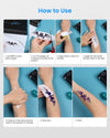Phomemo Tattoo Transfer Paper, 100 Sheets, A4 Size Tattoo Stencil Paper Thermal Stencil Paper for Tracing Crisp, DIY Tattoo Tracing Paper, For M08F Printers, Tattoo Supplies for Studios & Beginners for standard printer