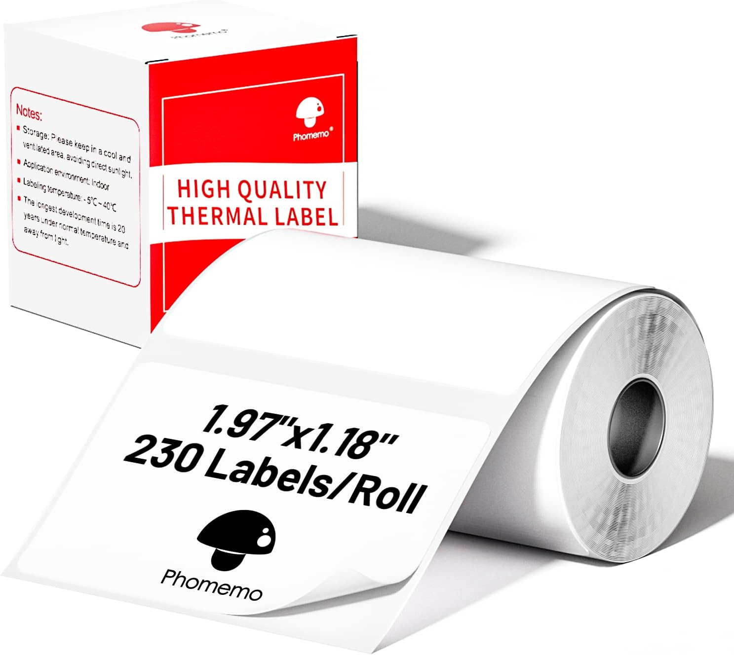 Phomemo 50×30mm Thermal Paper Compatible with  M110/M120/M220/M200/M221 Label Printer-1 Roll