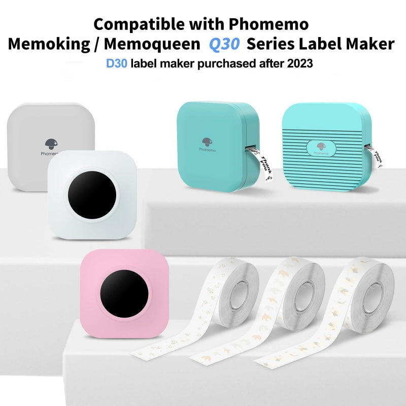 Phomemo D30 Q30 Q30S Label Maker Tape Christmas Pattern phomemo-d30-q30-q30s-label-maker-tape-christmas-pattern