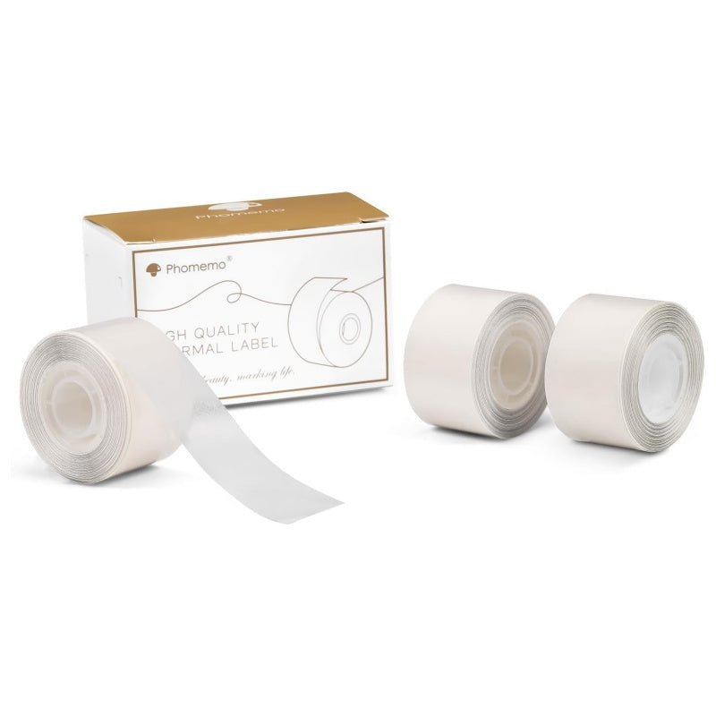 Phomemo 16mm x 6m Transparent Continuous Thermal Adhesive Label for D50