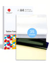 Phomemo 2026 Newly Tattoo Stencil Paper, 35 Sheets, A4 Size Thermal Stencil Paper for Tattoos Transfer Kit, Personal & Commercial Use, 4 Layers, DIY Tattooing Tracing Paper for standard printer