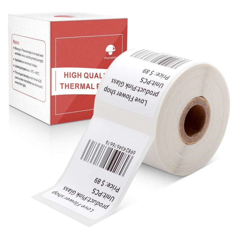 Phomemo 30x40mm Square White Thermal Label for M110/M120/M200/M220/M221