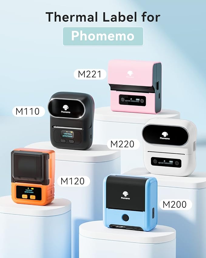 Phomemo 40mmx30mm 1Roll Gradual Thermal Label for M110/M120/M221/M220/M200