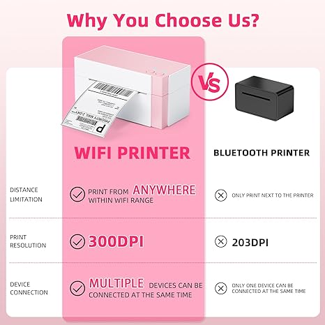 [WIFI] Phomemo PM-344 300DPI Shipping Label Printer