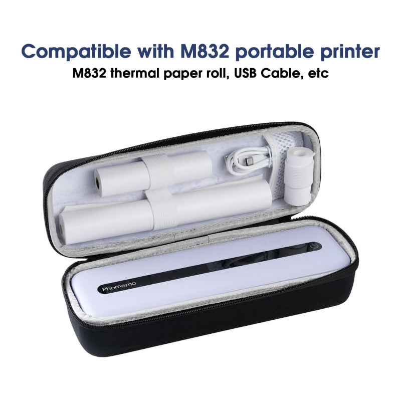 Phomemo M832 Portable Printer Black Storage Bag
