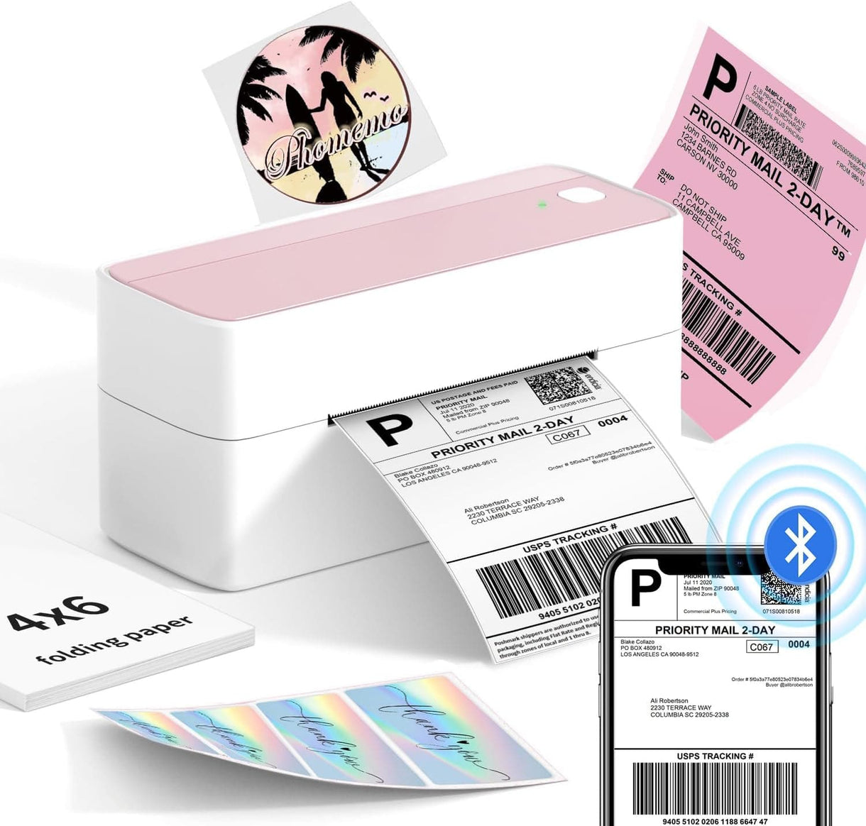 PM-241-BT Bluetooth Shipping Label Printer | Phomemo