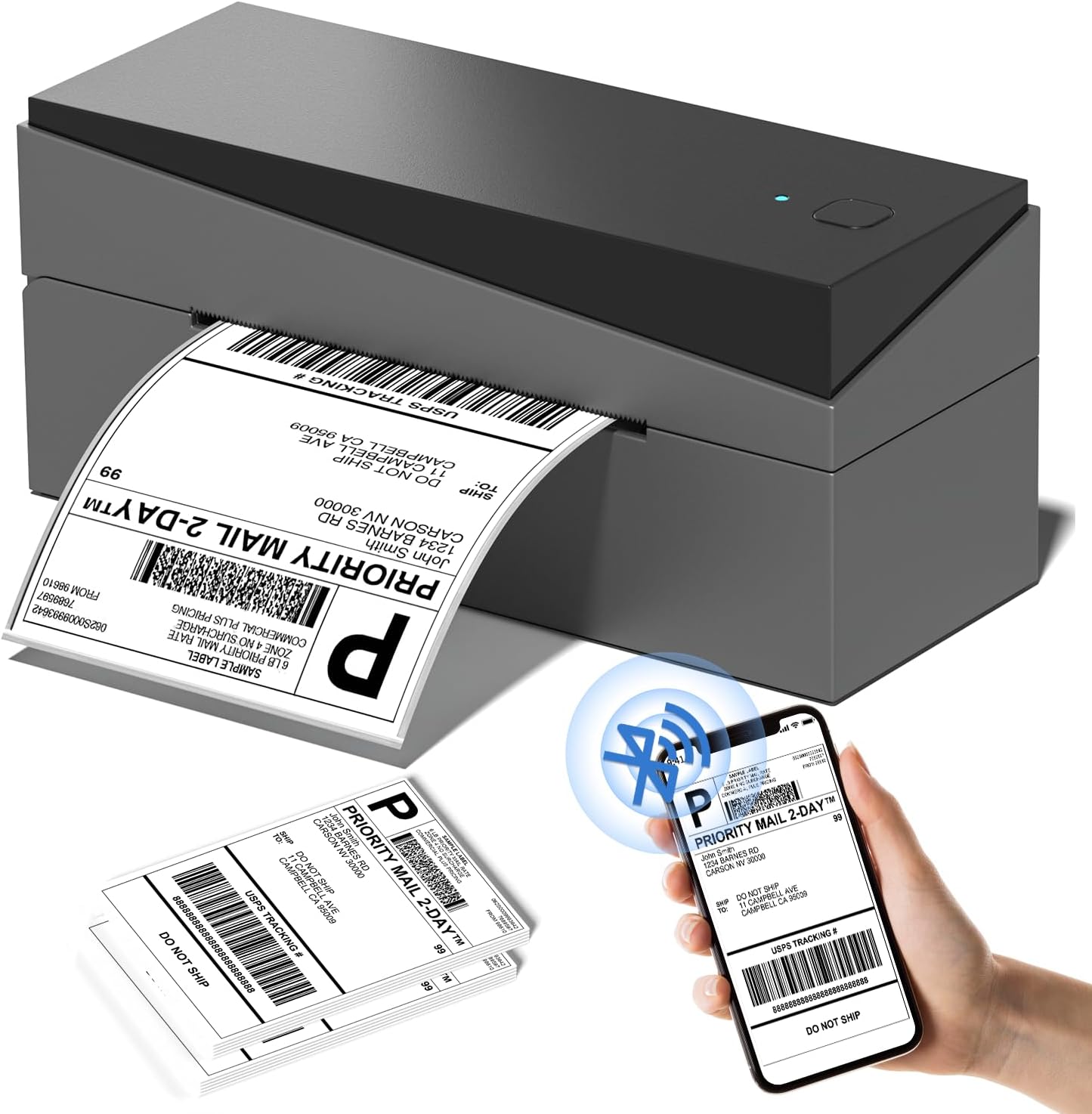 Phomemo PM-249-BT Bluetooth Shipping Label Printer
