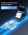 Phomemo 300DPI Ethernet Thermal Label Printer 4x6 with Built-in Paper Bin D530Pro shipping label printer for small business/home/office, Ethernet/Bluetooth/USB connection, compatible with Amazon/USPS，standard printer