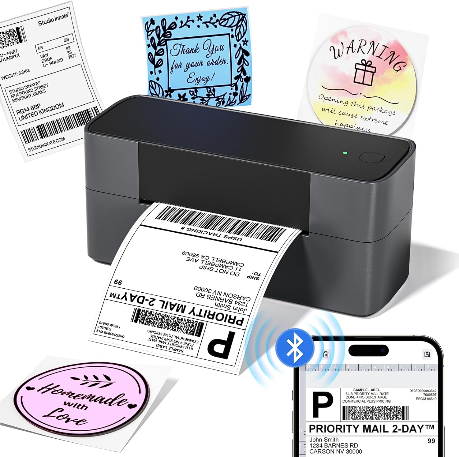 Phomemo PM-245-BTZ Bluebooth Direct Shipping Label Printer