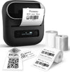 Phomemo M220 Label Maker, New Flagship 3.14 Inch Bluetooth Portable Thermal Label Printer for Barcode, Address, Labeling, Mailing, File Folder, Easy to Use, Support Phone&PC，Standard Printer