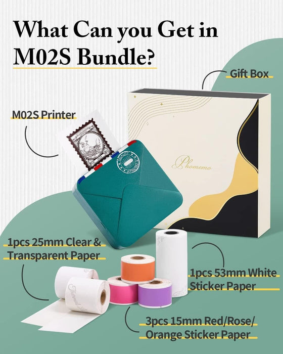 M02S 304dpi Mini Pocket Printer