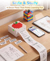 Phomemo M02C Mini Sticker Printer, Mini Printer with DIY Building Blocks Bluetooth Thermal Sticker Maker Machine for Kids & Students, Pocket Printer for Birthday Gift & Desktop Decoration, 200 Pcs,standard printer