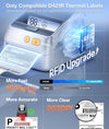 Phomemo Shipping Label Printer with Screen and Built-in Label Bin D421R 4x6 Bluetooth Thermal Printer with RFID Auto Detection, Real-time Paper Display, Only Compatible with D421R Labels,Standard Printer