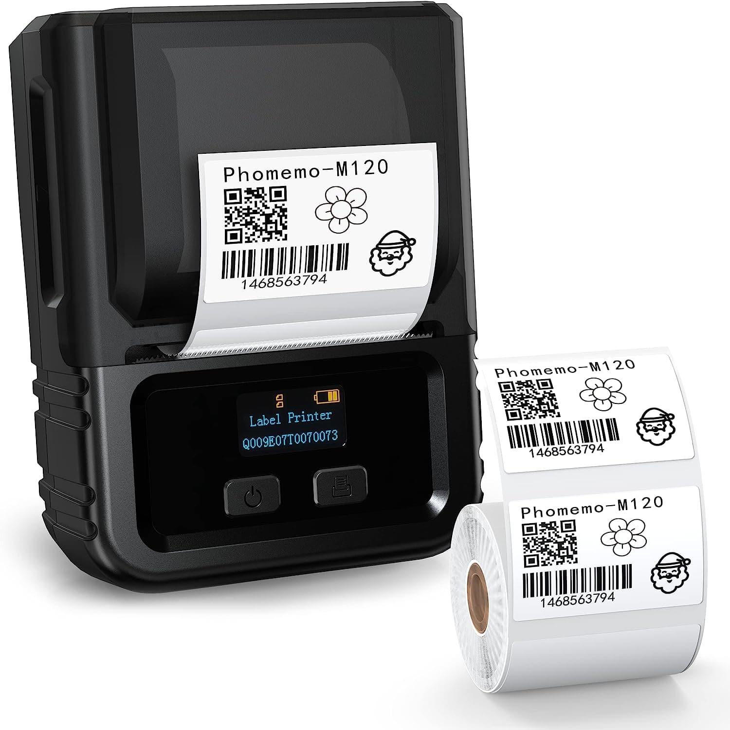 Impressora de etiquetas Phomemo M120 fabricante de etiquetas Bluetooth