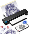 Phomemo M08F Tattoo Stencil Printer, Bluetooth, Wireless, Thermal, Portable Large Image Cutting, Stencil Generator, with 10pcs Tattoo Paper, Compatible with Phone/Tablet/PC, for Tattoo Beginner,Standard Printer