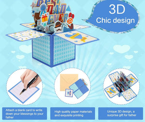 FOR DAD-Phomemo 3D Pop Up Greeting Card